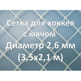 Сетка для хоккея с мячом (бенди) (2,6 мм)