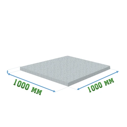Резиновое покрытие тиров 1000x1000x20мм