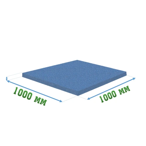 Резиновое покрытие тиров 1000x1000x20мм